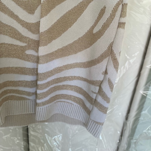 Balmain Golden Zebra Printed Knit Mini Dress - Picture 4 of 4